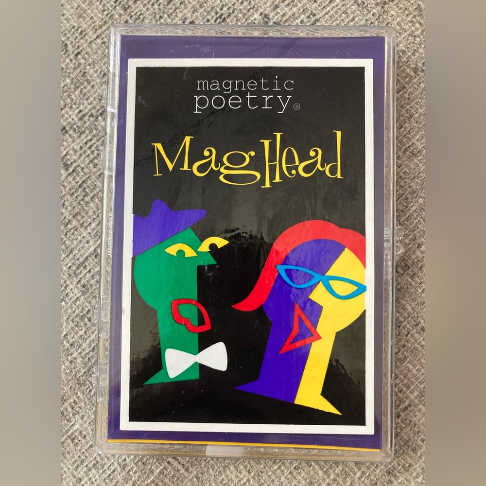 Magnetic Poetry Mag Head Magnets Vintage 1996 “New”